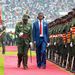 Edgar Lungu at his inauguration on Sunday. Picture: SALIM DAWOOD / AFP