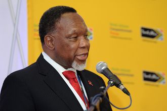 Deputy President Kgalema Motlanthe delivers the keynote address at the SA Competitiveness Forum held at Gallagher Estate in Midrand, Gauteng, on Tuesday. Picture: GCIS