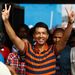 Madagascar's former president Andry Rajoelina (centre) in Antananarivo in December 2013. Picture: REUTERS