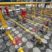 Workers carry out routine checks at a gas refinery in Suining, Sichuan province. Picture: REUTERS