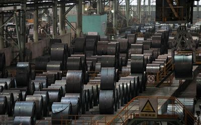 A stainless steel product line is seen at a factory of Baosteel Group Corp., China's biggest steel maker, in Shanghai in this July 6 2010 file photo.  Picture: REUTERS