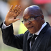 President Jacob Zuma waves as he arrives at the FNB Stadium for the national memorial service for former president Nelson Mandela in Johannesburg on Tuesday. Picture: REUTERS 