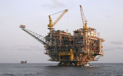 An offshore oil platform near Angola. Picture: THINKSTOCK