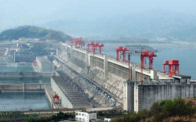 Part of the Three Gorges Dam in China. Picture: THINKSTOCK