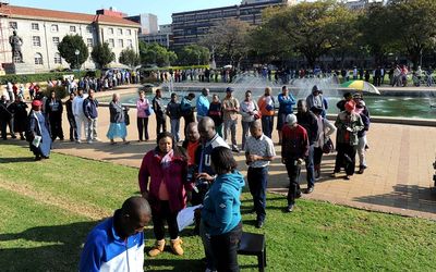 Voting gets underway at the Pretoria City Hall voting station in Pretoria on Wednesday.  Picture: GCIS