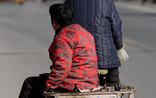 MIRED IN POVERTY: Chinese in rural areas are finding it hard to eke out a living or move to urban areas. Picture: BLOOMBERG