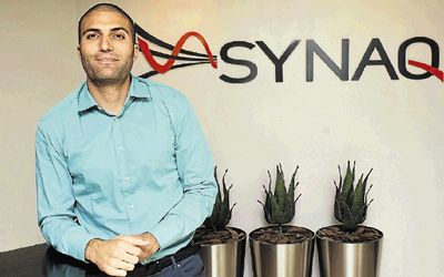 Synaq MD Yossi Hasson at Synaq’s offices in Sandton. Entrepreneurs must constantly watch global trends, he says.  Picture: FREDDY MAVUNDA