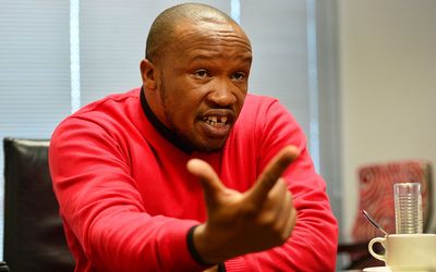 Numsa general secretary Irvin Jim says the government’s lack of a plan to save the struggling economy is leading to job cuts in the steel-making sector, where ArcelorMittal is to retrench workers. Picture: GALLO IMAGES/LEON SADIKI
