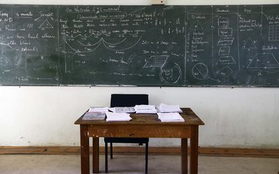 School teacher's desk. Picture: THE TIMES