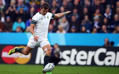 Handre Pollard of South Africa during the Rugby World Cup 2015 Pool B match between South Africa and Scotland at St James Park in Newcastle upon Tyne, the UK, on Saturday. Picture: GALLO IMAGES/STEVE HAAG
