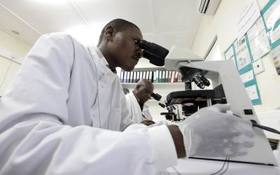 Research into multitarget antibiotics could help scientists who are working on nonresistant antimalarial therapies. Picture: REUTERS/JOSEPH OKANGO