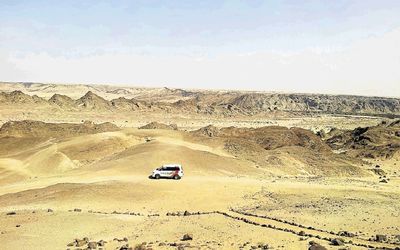 Lunar-like desert landscapes are part of Namibia’s allure. Despite the low rainfall, the country boasts about 200 endemic plants. Picture: EUGENE YIGA