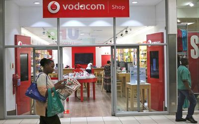 A Vodacom outlet in Johannesburg. Picture:  REUTERS/SIPHIWE SIBEKO