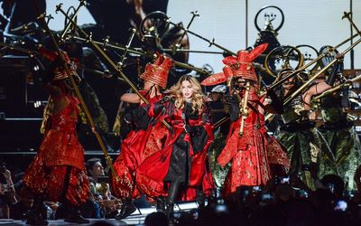 Madonna performing at a concert in the Taipei Arena in Taipei, Taiwan, 06 February 2016. Picture: EPA/LIVE NATION TAIWAN