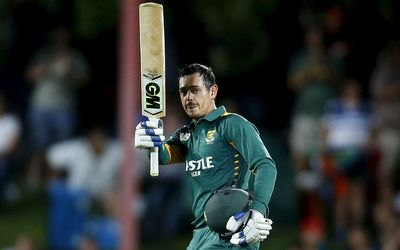 ON A ROLL: Quinton de Kock says he has thrown all his superstitions out the window and is keeping things simple. Picture: REUTERS