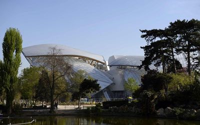 A partial view of the Foundation Louis Vuitton designed by US-Canadian architect Frank Gehry, April 10 2014. Picture: AFP/FRANCK FIFE
