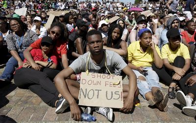 Last year’s student protests over fees and outsourcing have forced universities across the country to cut costs and find new ways to raise funds to help address the financial shortfall. Picture: REUTERS