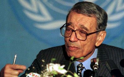 Boutros Boutros-Ghali. Picture: REUTERS/PAULO COCCO