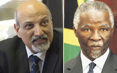 Salim Abdool Karim and Thabo Mbeki. Pictures: TREVOR SAMSON, ALIX CARMICHELE