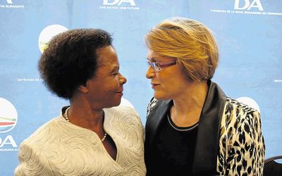 The swift unravelling of the coalition between Mamphela Ramphele’s Agang and Helen Zille’s Democratic Alliance has been a lesson for parties about the perils of jumping into bed too soon. Picture: SUNDAY TIMES