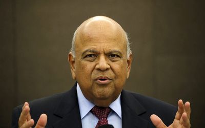 Finance Minister Pravin Gordhan gestures during a media briefing in Sandton on Monday. Picture: REUTERS/SIPHIWE SIBEKO