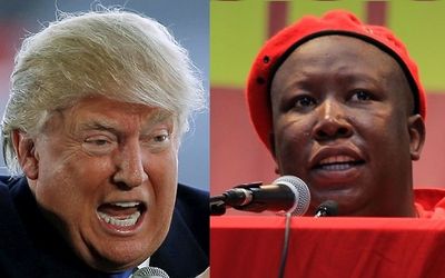 Donald Trump and Julius Malema. Picture: RETUERS/SUNDAY TIMES