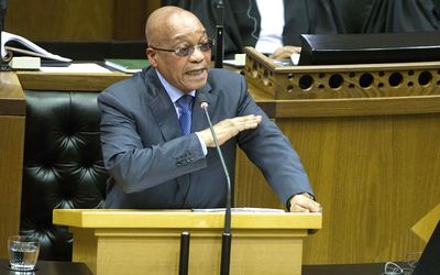 President Jacob Zuma responds to questions from MPs in the National Assembly in Cape Town last week. Picture: DoC