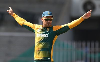 WAY TO GO: Faf du Plessis feels the Wankhede pitch has something to offer the bowlers. Picture: AFP