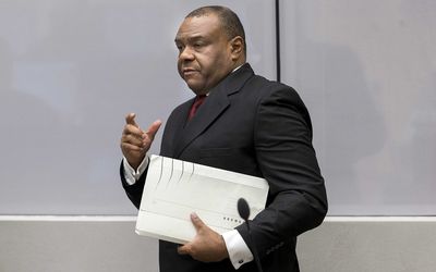 Former Congolese Vice-President Jean-Pierre Bemba arrives at the International Criminal Court at The Hague, The Netherlands, on Monday. Picture: EPA/JERRY LAMPEN
