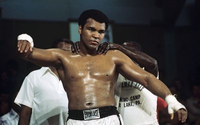 A picture made available on 4 June 4 2016 and dated May 25 1976 shows Muhammad Ali training ahead of his heavyweight fight against British Richard Dunn at the Olympiahalle in Munich, Germany.  Picture: EPA/ISTVAN BAJZAT