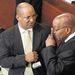EQUAL: President Jacob Zuma and Michael Hulley at the Constitutional Court in 2008. Picture: THE TIMES