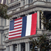 French and US flags. Picture: AFP 