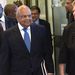 Finance Minister Pravin Gordhan, left, and Reserve Bank governor Gill Marcus arrive at Parliament in Cape Town on Wednesday to brief media prior to the 2014 budget speech.  Picture: TREVOR SAMSON