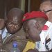United Democratic Movement leader Bantu Holomisa (left) and Economic Freedom Fighters leader Julius Malema at a media briefing in Pretoria on Tuesday on opposition parties’ call for IEC chairwoman Pansy Tlakula to resign. Picture: PUXLEY MAKGATHO