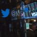 READY TO FLY: The Twitter logo is displayed on the floor of the New York Stock Exchange on Wednesday, a day before the company’s initial public offering. Picture: REUTERS