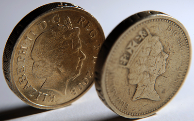 Pound Coin. Picture:AFP PHOTO / BEN STANSALL