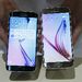 The Galaxy S6 edge (L) and Galaxy S6 smartphones. Picture: REUTERS