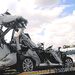 The car in which Collins Chabane was travelling at the weekend when he was involved in a fatal accident.  Picture: SOWETAN