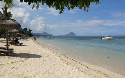 MAURITIAN PARADISE: The beach at the Sofitel L’Imperial Resort. Picture: LOUISE MCAULIFFE