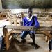 Seven-year-old Barack Obama Okoth, named after the US president, sits in an empty classroom at the Senator Obama primary school in Nyangoma village in Kogelo, west of Nairobi, last month. Picture: REUTERS/THOMAS MUKOYA