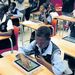 Pupils at Boitumelong Secondary School in Tembisa use their tablets for the first time, in January this year.  Picture: SOWETAN