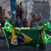 A street vendor sells Brazilian paraphernalia for the Soccer World Cup in Rio de Janeiro. Picture: AFP PHOTO/ YASUYOSHI CHIBA