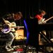 Jonathan Crossley performs with his ’robo-guitar’ alongside bassist Carlo Mombelli  at the Bassline in Newtown, Johannesburg. Picture: JAMES OATWAY/SUNDAY TIMES