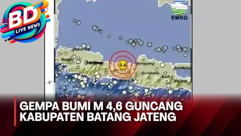 Gempa 4,6 Magnitudo Guncang Jawa Tengah, Batang