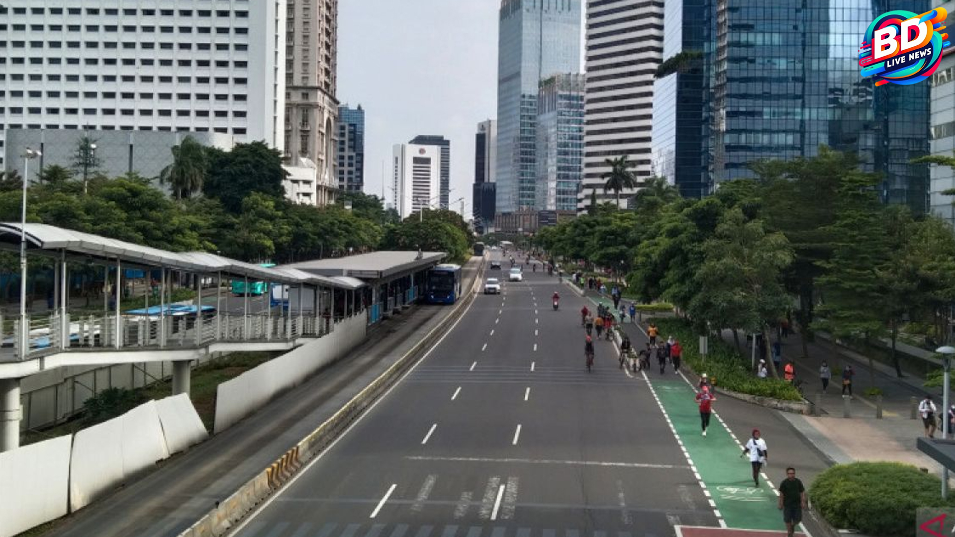 Pagi di Sudirman-Thamrin: Jalan Lengang, Udara Segar