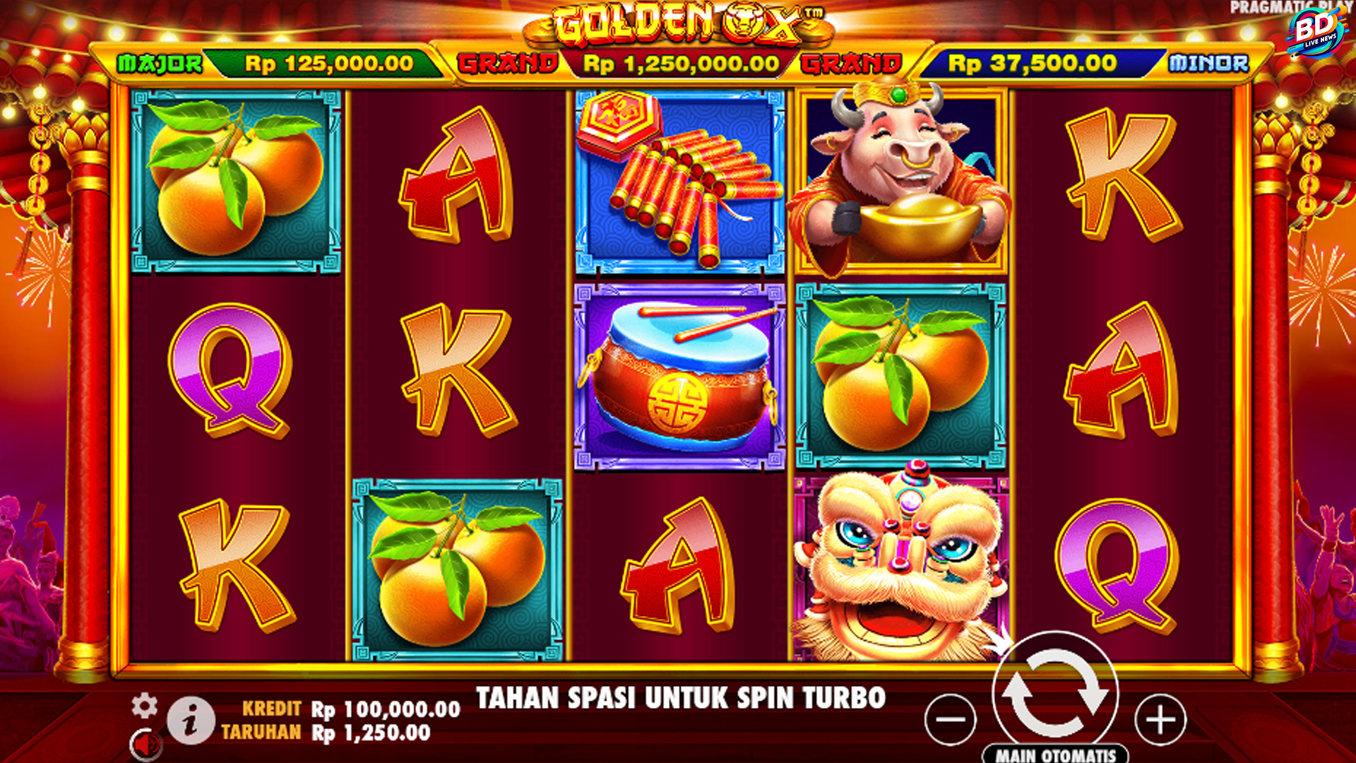 Gebrak Untung Besar Bersama Golden Ox di Game Slot Online