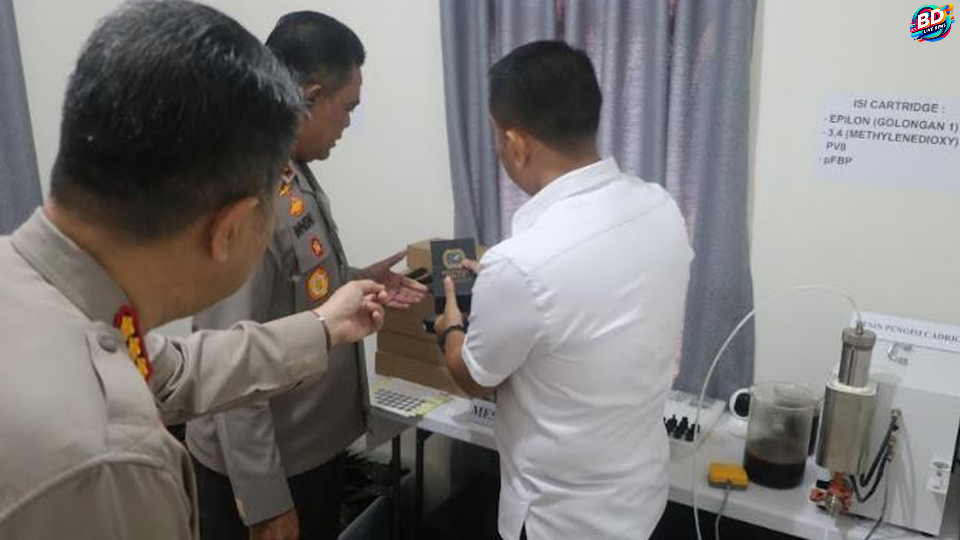 Pabrik Liquid Vape Narkoba di Medan Dibongkar, 2 Ditangkap
