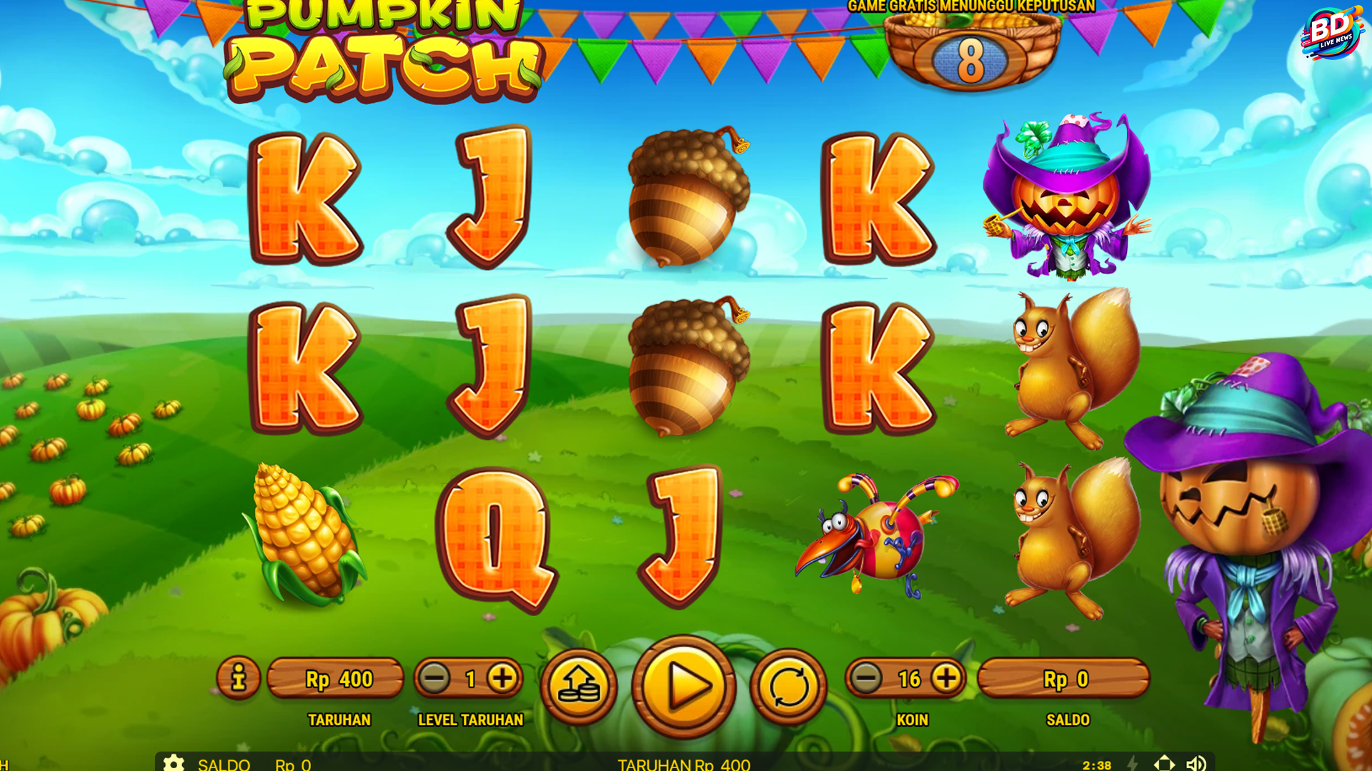Pumpkin Patch Maxwin? Cuma di Ruby8000 Link Alternatif Ini