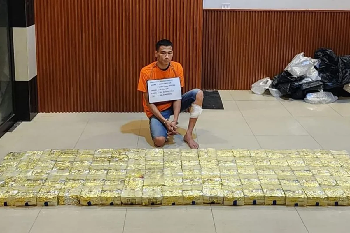 Baru 5 Penyelidikan Polisi Kurir Sumatera Rencanakan Edarkan Sabu 100 Kg
