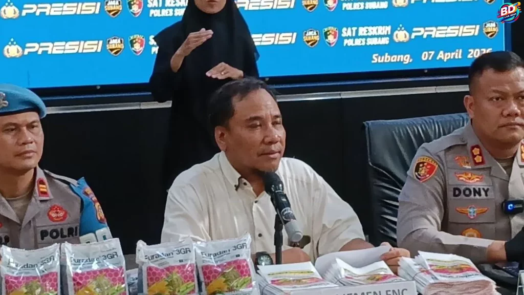 Polres Subang Bongkar Kasus 3 Warga Garut Edarkan 4 Ton Pupuk Palsu